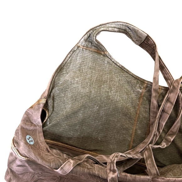 Lululemon Energy Bra Long Line-  Ice Dye Wash Brown Earth - Picture 9 of 10